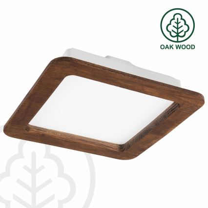 LED Oprawa wpuszczana WOODY SPOT LED/17W/230V 3000K wiśnia 18,5x18,5 cm