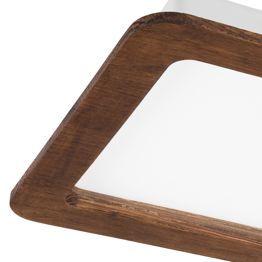 LED Oprawa wpuszczana WOODY SPOT LED/17W/230V 3000K wiśnia 18,5x18,5 cm