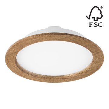 LED Oprawa wpuszczana WOODY SPOT LED/23,5W/230V 4000K orzech ø 23,5 cm