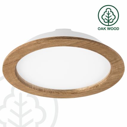 LED Oprawa wpuszczana WOODY SPOT LED/23,5W/230V 4000K orzech ø 23,5 cm