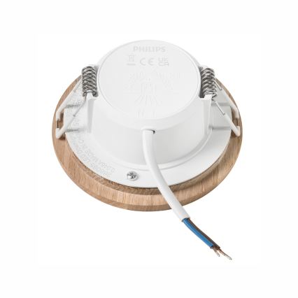LED Oprawa wpuszczana WOODY SPOT LED/5,5W/230V 4000K dąb ø 10 cm