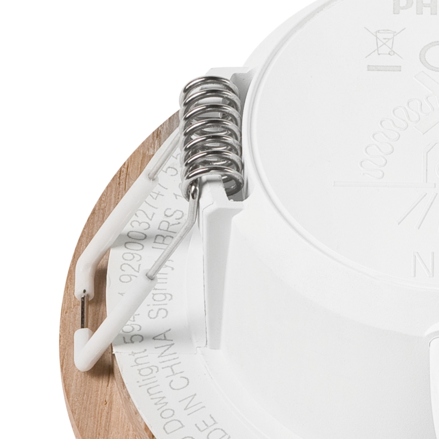 LED Oprawa wpuszczana WOODY SPOT LED/5,5W/230V 4000K dąb ø 10 cm