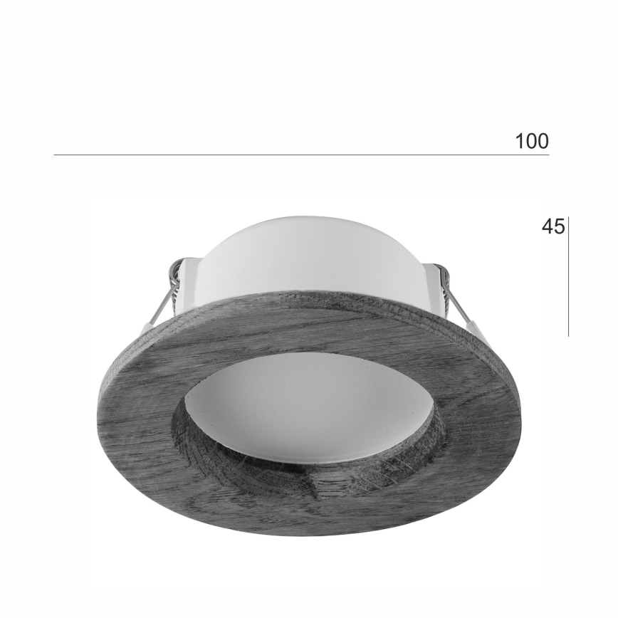 LED Oprawa wpuszczana WOODY SPOT LED/5,5W/230V 4000K dąb ø 10 cm