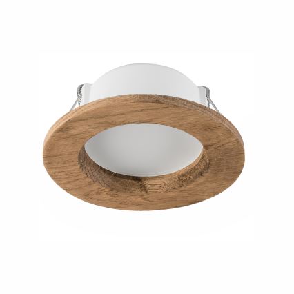 LED Oprawa wpuszczana WOODY SPOT LED/5,5W/230V 4000K orzech ø 10 cm