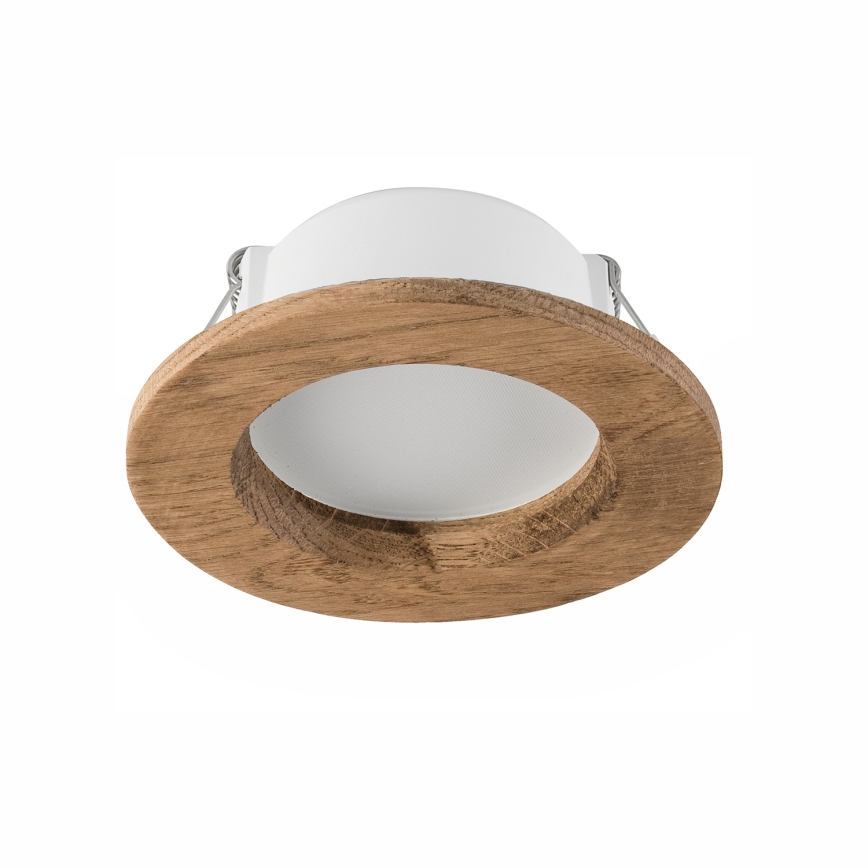 LED Oprawa wpuszczana WOODY SPOT LED/5,5W/230V 4000K orzech ø 10 cm