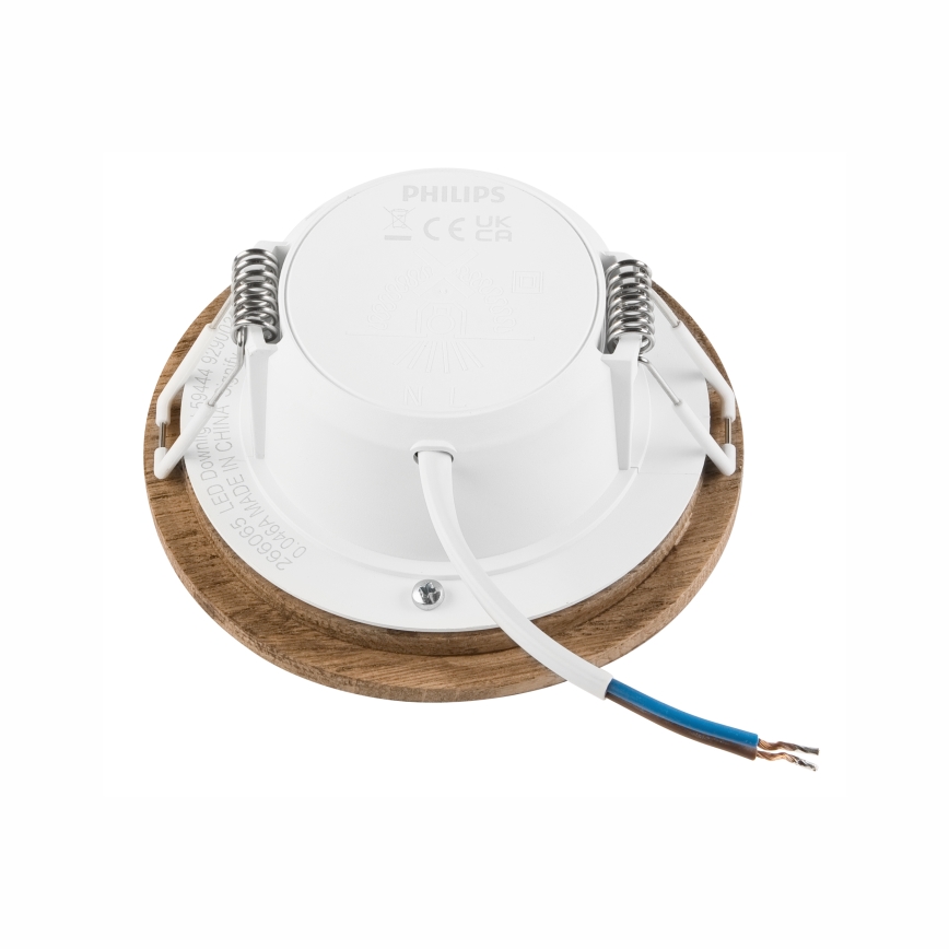 LED Oprawa wpuszczana WOODY SPOT LED/5,5W/230V 4000K orzech ø 10 cm