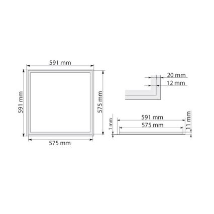 LED rama XYLION LED/40W/230V