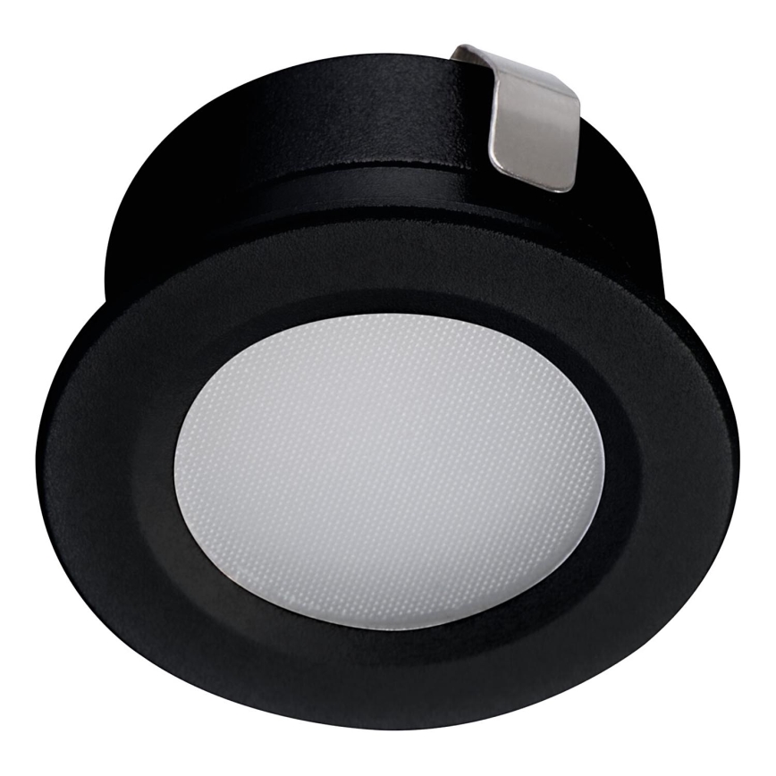 LED Oprawa wpuszczana zewnętrzna IMBER LED/1W/12V 6500K śr. 3 cm 30 lm IP65 czarny