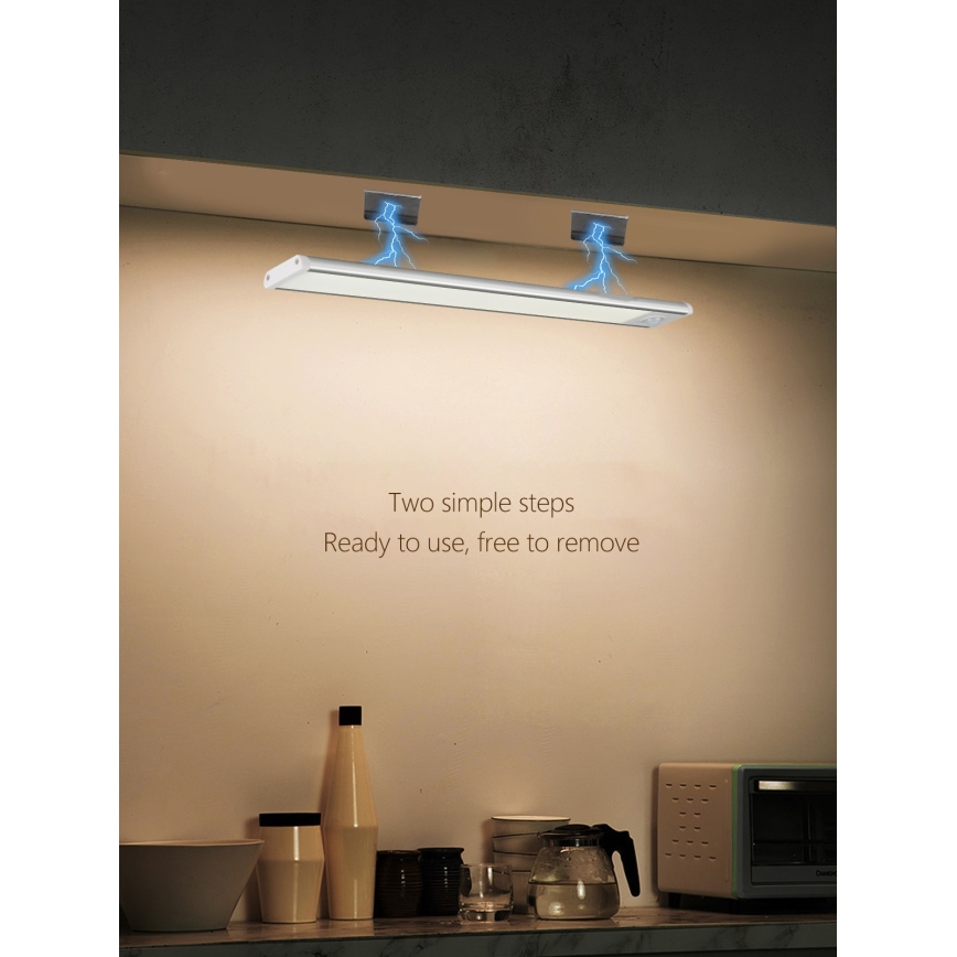 LED Oświetlenie blatu kuchennego CABINET-4 z czujnikiem PIR LED/1,5W/230V 1100mAh 4000K