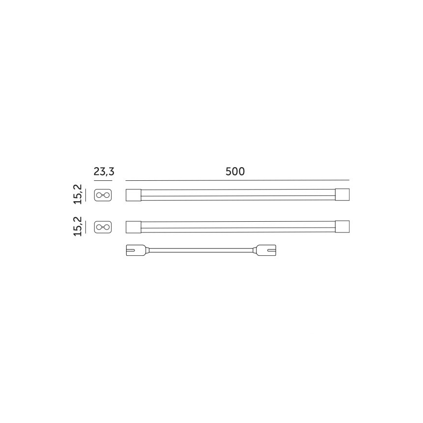 LED Oświetlenie blatu kuchennego do uprawy roślin GROWLY 2xLED/8,5W/230V biały