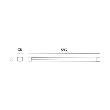 LED Oświetlenie blatu kuchennego do uprawy roślin GROWLY LED/9W/230V biały