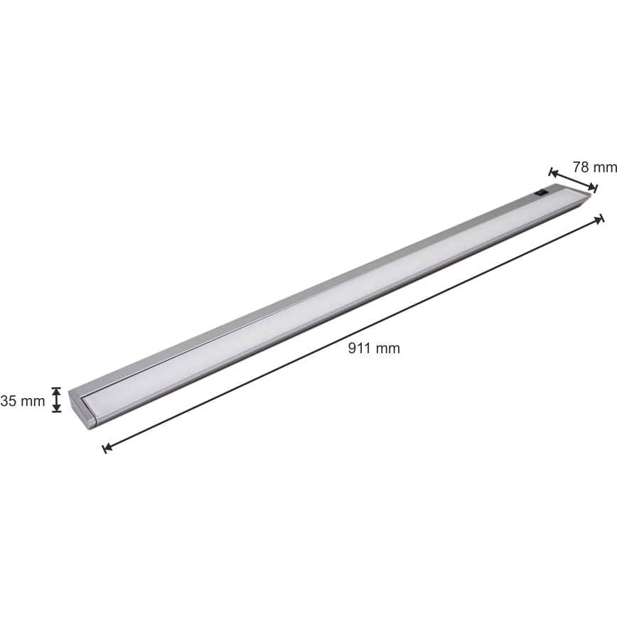 LED Oświetlenie blatu kuchennego LED/15W/230V srebrny