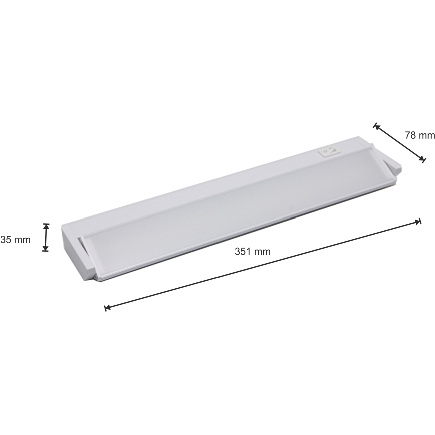 LED Oświetlenie blatu kuchennego LED/5W/230V Bílá