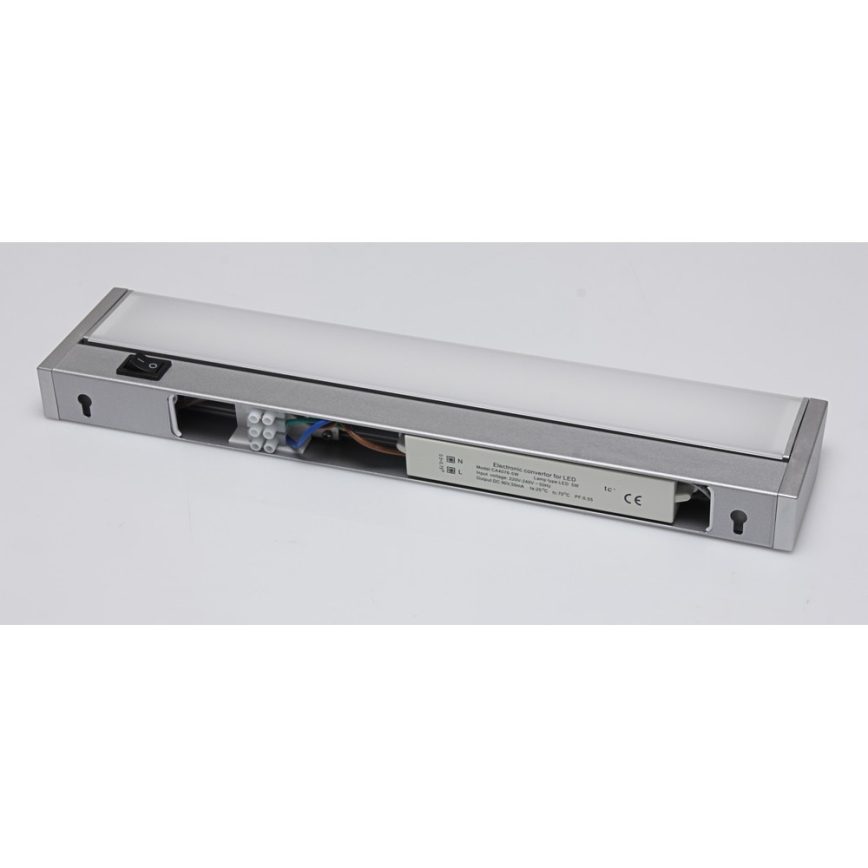 LED Oświetlenie blatu kuchennego LED/5W/230V srebrny