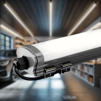 LED Oświetlenie blatu kuchennego LED/60W/230V 6000K 120 cm IP65 czarny