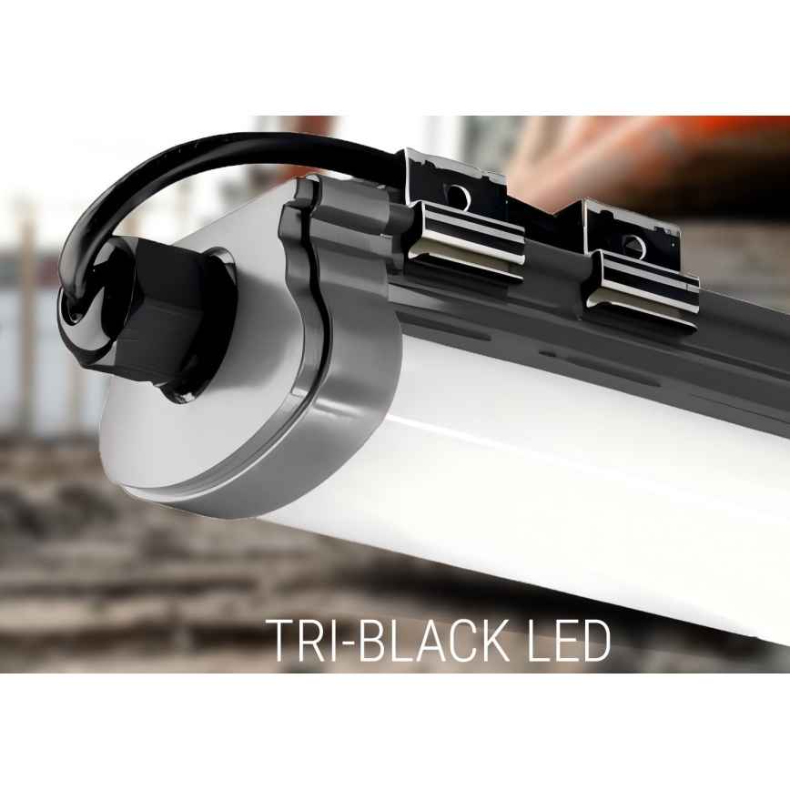LED Oświetlenie blatu kuchennego LED/60W/230V 6000K 120 cm IP65 czarny