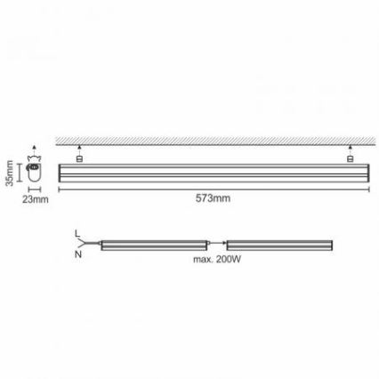 LED Oświetlenie blatu kuchennego LED/9W/230V 4000K