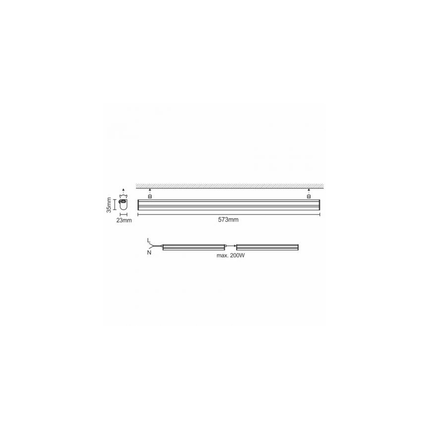 LED Oświetlenie blatu kuchennego LED/9W/230V 4000K