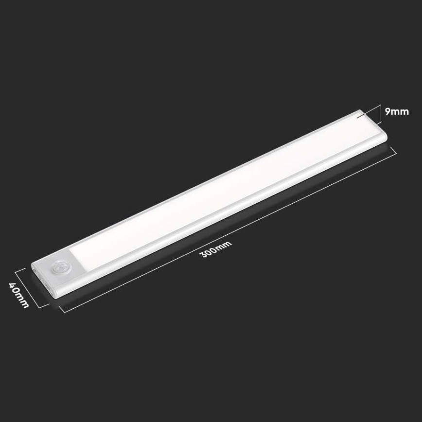 LED Oświetlenie blatu kuchennego z czujnikiem LED/1,5W/5V 1500 mAh 3000K