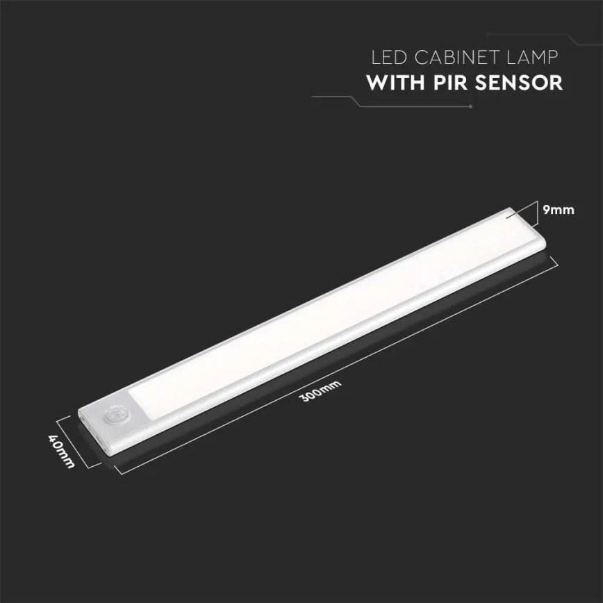 LED Oświetlenie blatu kuchennego z czujnikiem LED/1,5W/5V 3000K 1500 mAh