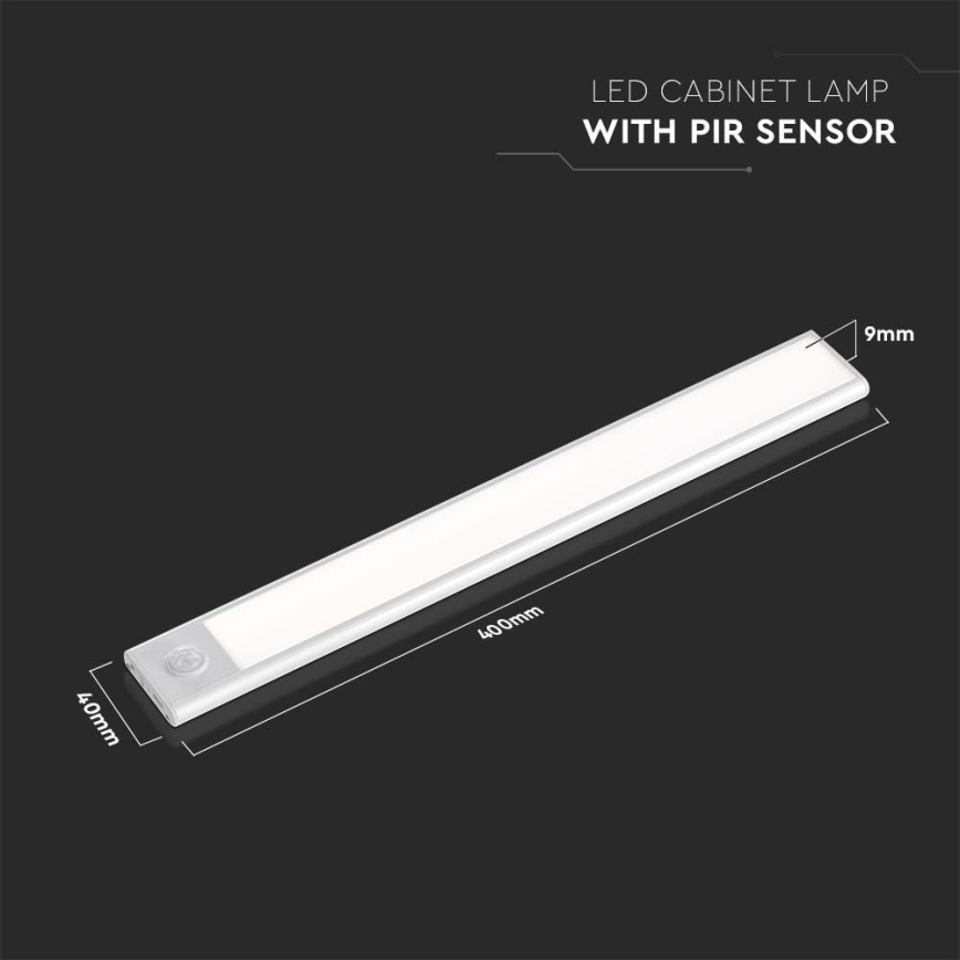 LED Oświetlenie blatu kuchennego z czujnikiem LED/2W/5V 3000K 2200 mAh