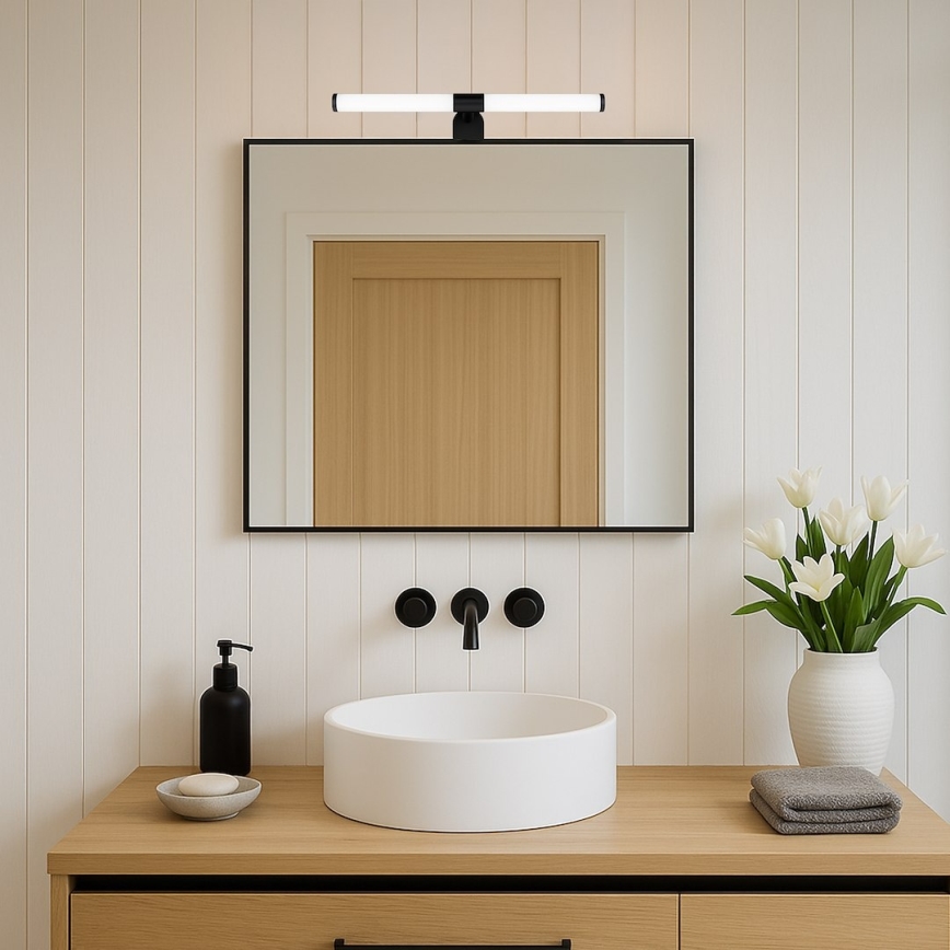 LED oświetlenie do lustra łazienkowego 2 w 1 APA LED/6W/230V 40 cm IP44 czarne