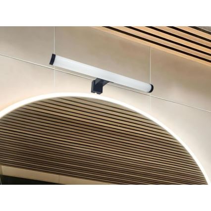 LED oświetlenie do lustra łazienkowego 8W/230V 30 cm IP44 czarne