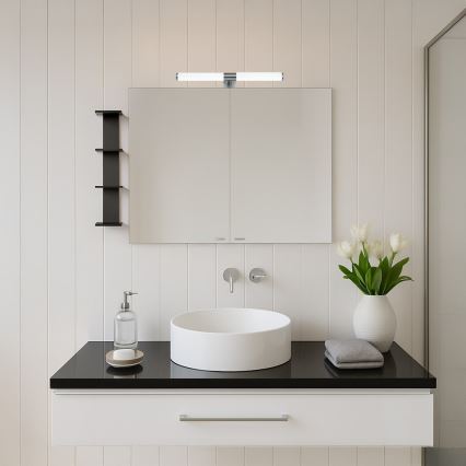 LED Oświetlenie do lustra łazienkowego APA LED/6W/230V 40 cm IP44 chrom błyszczący