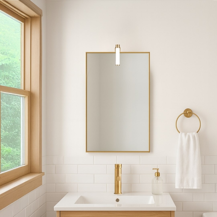 LED oświetlenie do lustra łazienkowego APA MINI LED/4W/230V IP44 złote