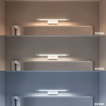 Oświetlenie LED do lustra łazienkowego KLIMT LED/8W/230V 3000/4000/6000K 40 cm IP44 białe