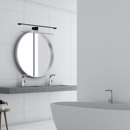 LED oświetlenie do lustra łazienkowego SHINE LED/12W/230V 60 cm IP44 czarne