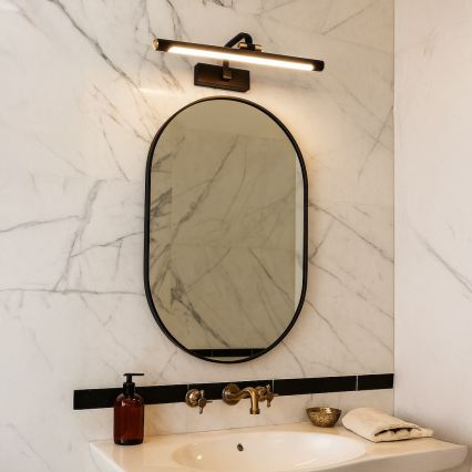 LED oświetlenie do lustra łazienkowego VINCI LED/15W/230V 60 cm IP44 czarne