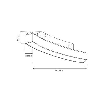 LED Oświetlenie do systemu szynowego MAGNETIC TRACK LED/10W/48V 3000K czarne