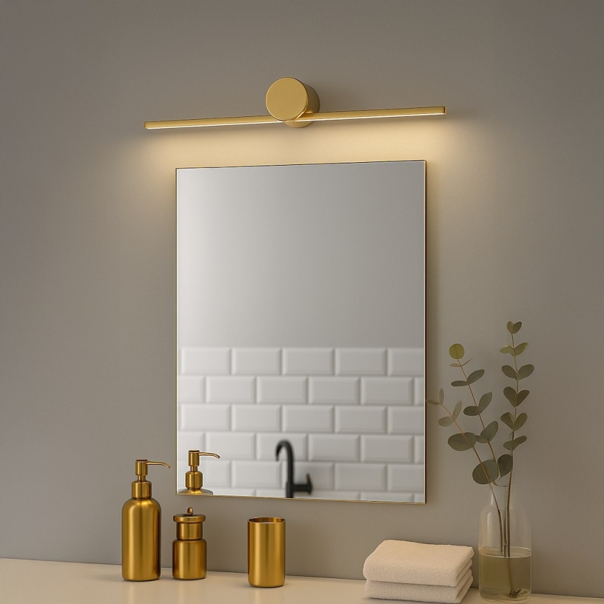 LED oświetlenie łazienkowe do lustra ARTIST LED/6W/230V 40 cm IP44 złote
