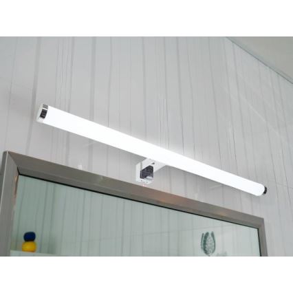 LED Oświetlenie łazienkowe do lustra LED/12W/230V 59,5 cm IP44 chrom błyszczący