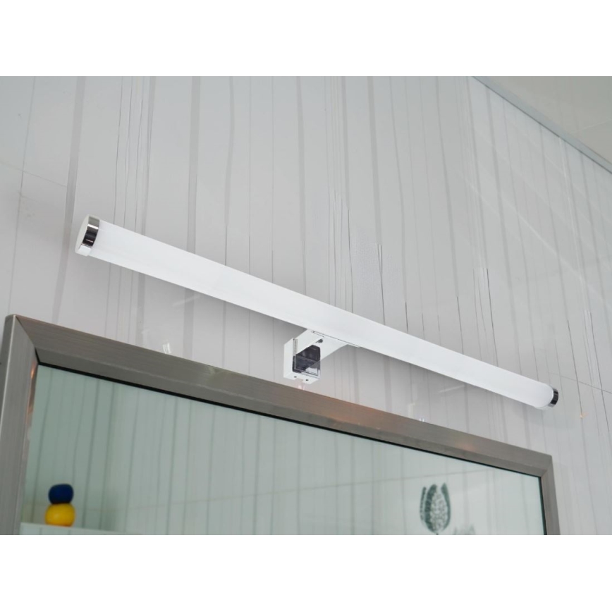 LED Oświetlenie łazienkowe do lustra LED/12W/230V 59,5 cm IP44 chrom błyszczący