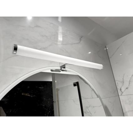 LED Oświetlenie łazienkowe do lustra LED/12W/230V 59,5 cm IP44 chrom błyszczący
