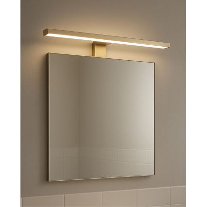 Oświetlenie LED do łazienkowego lustra LED/8W/230V 4000K 50 cm IP44 matowe złoto
