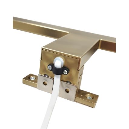 Oświetlenie LED do łazienkowego lustra LED/8W/230V 4000K 50 cm IP44 matowe złoto