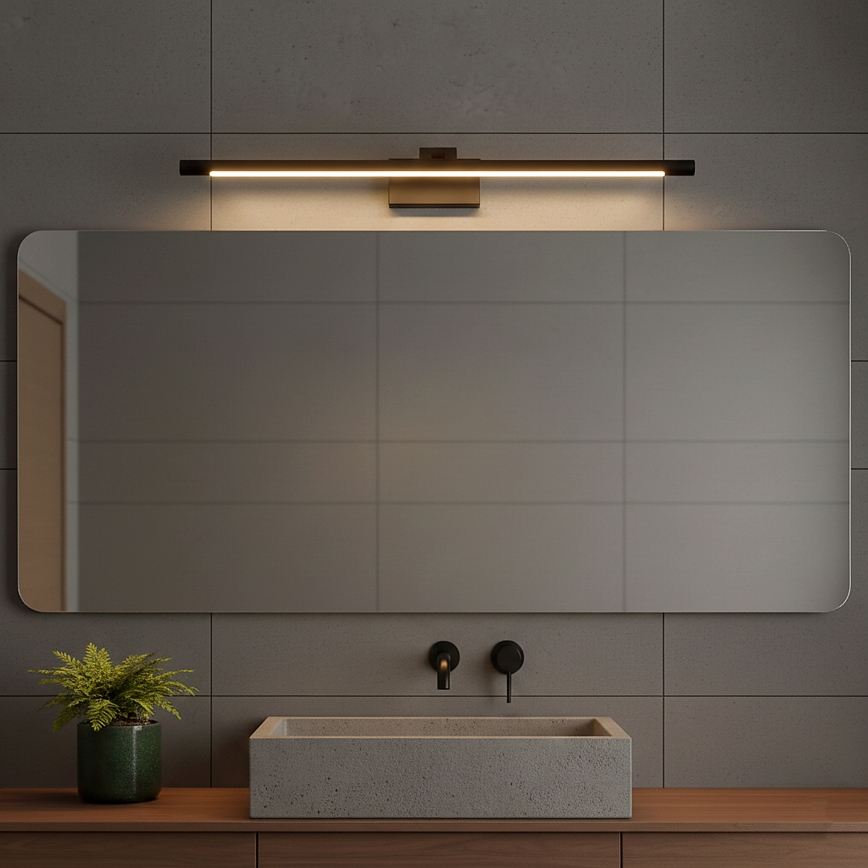 LED oświetlenie łazienkowe do lustra MIRROR LED/8W/230V 4000K IP44 60 cm czarne