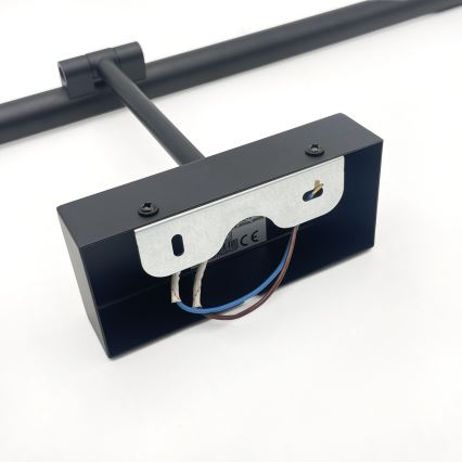 LED oświetlenie łazienkowe do lustra MIRROR LED/8W/230V 4000K IP44 60 cm czarne