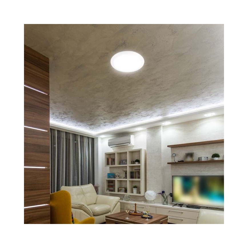 LED Oświetlenie łazienkowe z czujnikiem LED/20W/230V 3000/4000/6000K IP66 śr. 30 cm