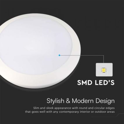 LED Oświetlenie łazienkowe z czujnikiem LED/20W/230V 3000/4000/6000K IP66 śr. 30 cm