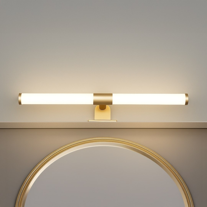 LED oświetlenie lustra łazienkowego 2 w 1 APA LED/6W/230V 40 cm IP44 złote