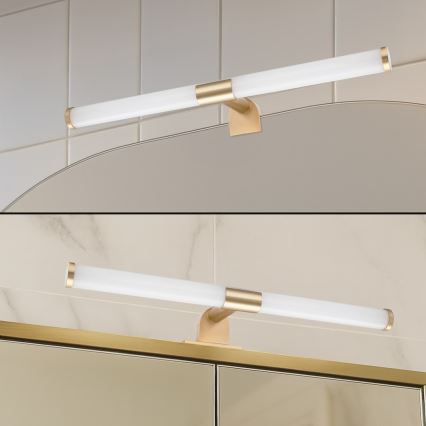 LED oświetlenie lustra łazienkowego 2 w 1 APA LED/6W/230V 40 cm IP44 złote