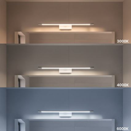 Oświetlenie LED do lustra łazienkowego KLIMT LED/12W/230V 3000/4000/6000K 60 cm IP44 białe