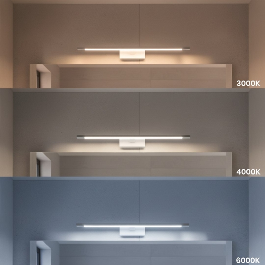 Oświetlenie LED do lustra łazienkowego KLIMT LED/12W/230V 3000/4000/6000K 60 cm IP44 białe