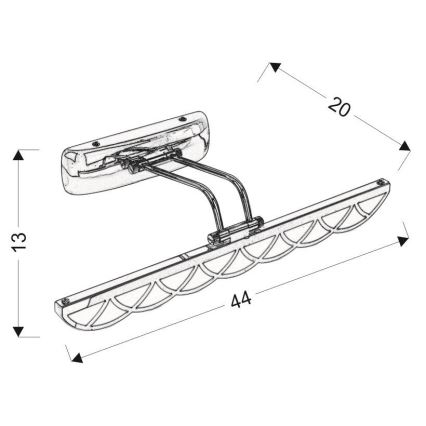 LED Oświetlenie lustra MOVE LED/6W/230V