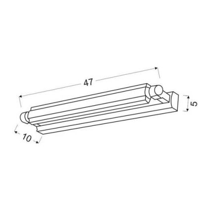 LED Oświetlenie lustra QUASAR LED/10W/230V