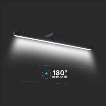 LED oświetlenie lustrzane do łazienki 10W/230V 3000K IP65 czarne